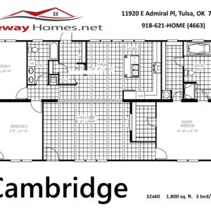 Cambridge Floorplan @ Lifeway Homes