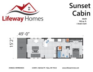 Sunset Cabin Floorplan